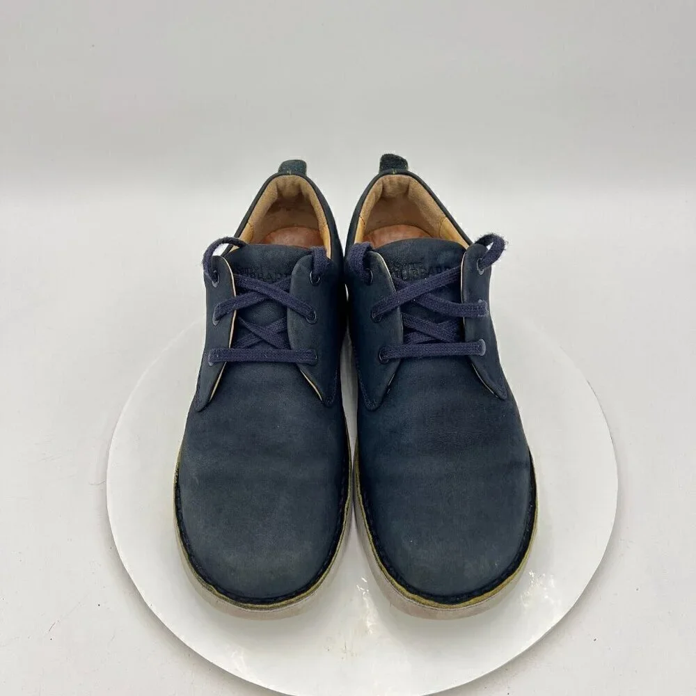 Samuel Hubbard 3216 Men Size 9.5M Blue Navy Suede Lace Up Derby Casual Shoes